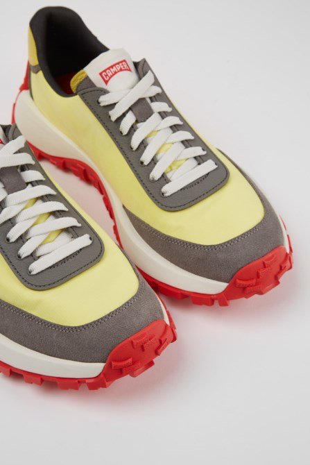 Camper Design Drift Trail Vibram Multicolored Textile And Nubuck Sneakers For Men