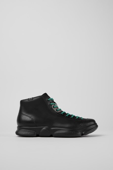 Karst Black Leather Sneakers For Men Camper New Arrivals