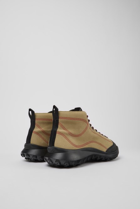 Design Crclr Gore-Tex Beige Nubuck And Textile Ankle Boots For Men Camper