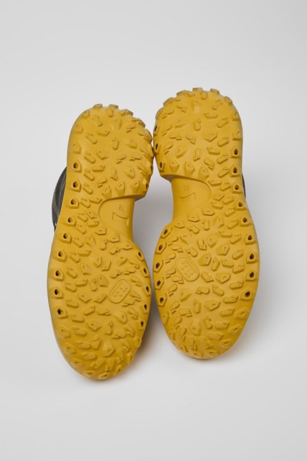 Design Crclr Gore-Tex Gray And Yellow Nubuck Ankle Boots For Men Camper