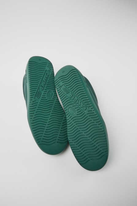 Exclusive Camper Runner K21 Green Leather Sneakers For Men