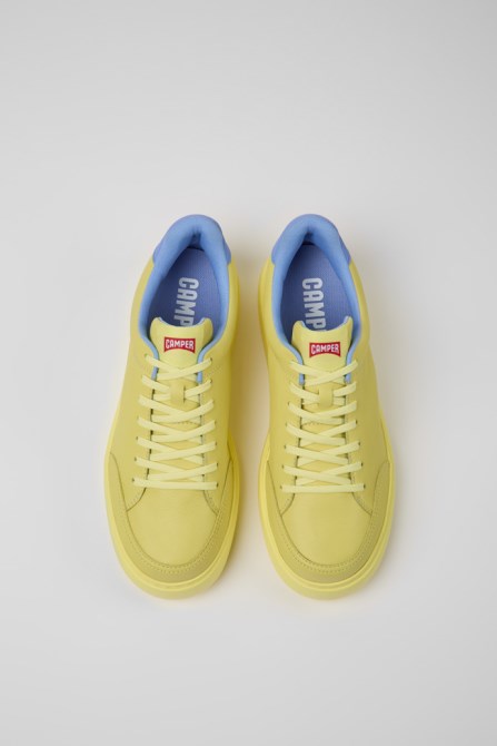 Runner K21 Yellow Leather Sneakers For Men Camper New Arrivals