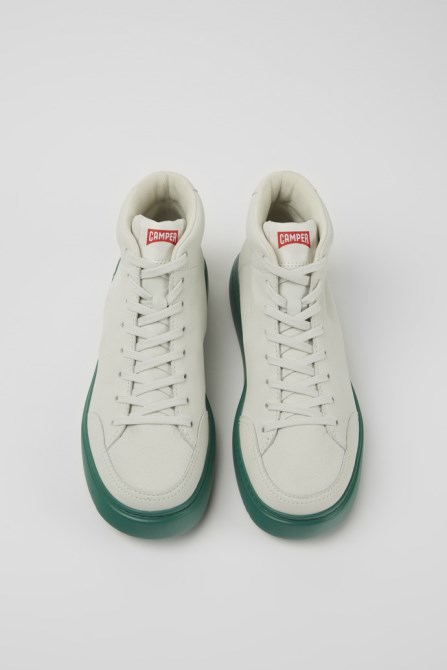 Exclusive Camper Runner K21 White Non-Dyed Leather Sneakers For Men