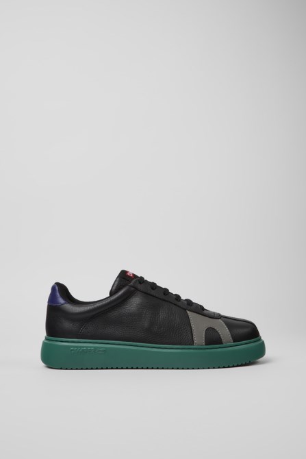 Twins Black Leather Sneakers For Men Exclusive Camper