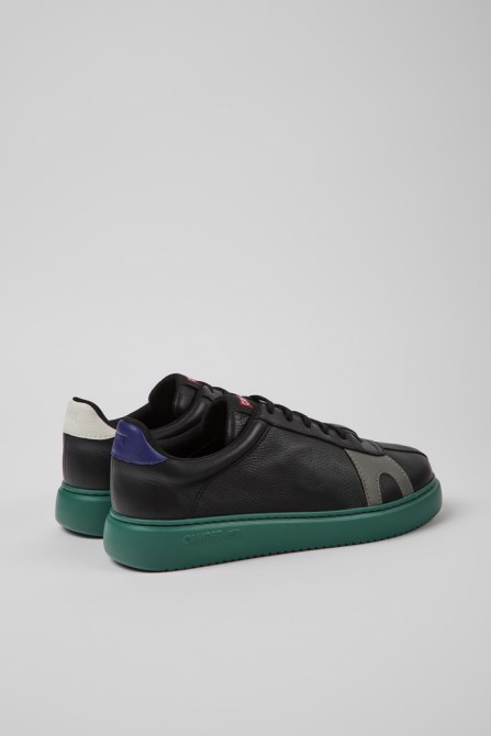 Twins Black Leather Sneakers For Men Exclusive Camper