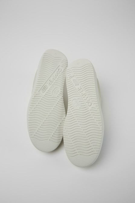 Exclusive Camper Twins White Non-Dyed Leather And Suede Sneakers For Men