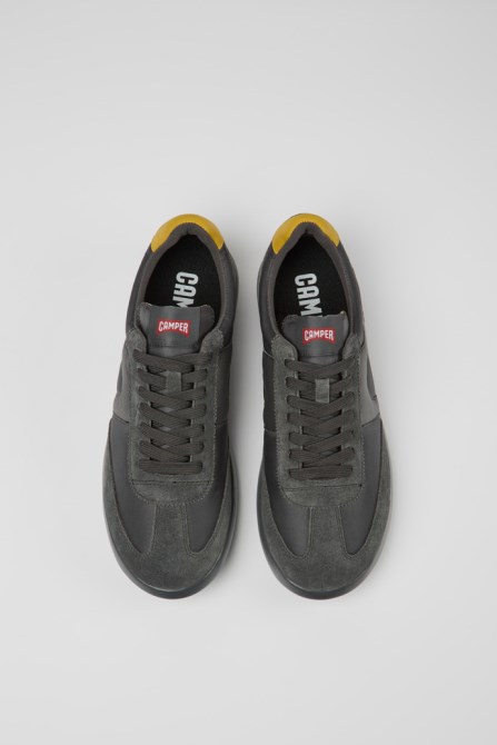 Exclusive Camper Pelotas Xlite Gray And Yellow Sneakers For Men