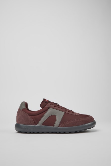 Camper Design Pelotas Xlite Burgundy And Gray Sneakers For Men