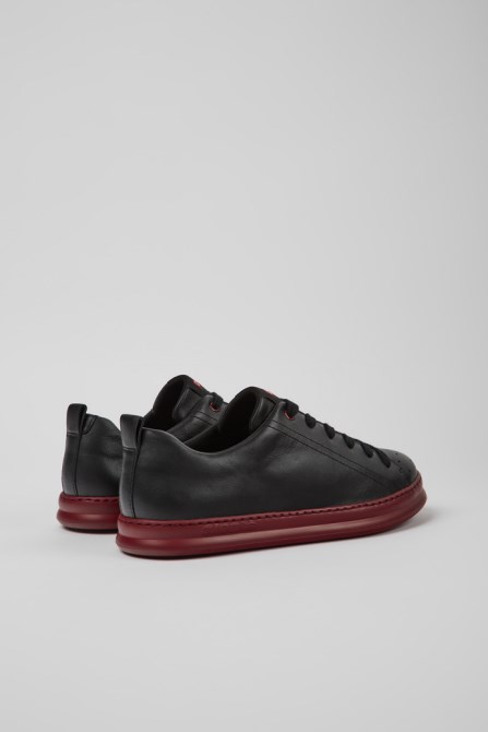 Exclusive Camper Runner Black Leather Sneakers For Men