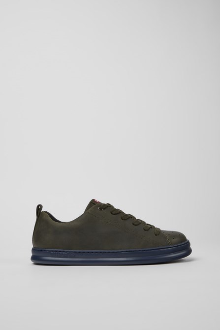 Runner Green Leather Sneakers For Men Camper New Arrivals