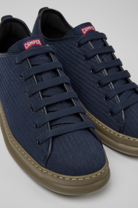 Runner Blue Leather And Nubuck Sneakers For Men Exclusive Camper
