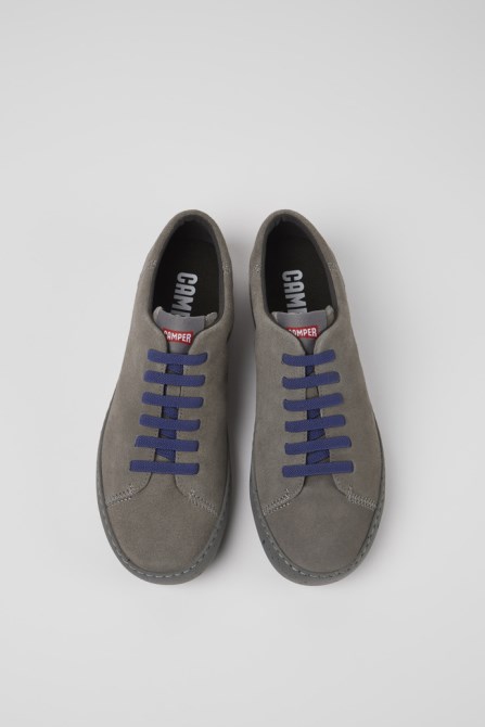 Exclusive Camper Peu Touring Gray Nubuck Sneakers For Men