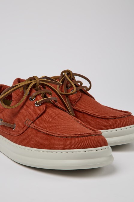 Design Runner Red Recycled Cotton Shoes For Men Camper