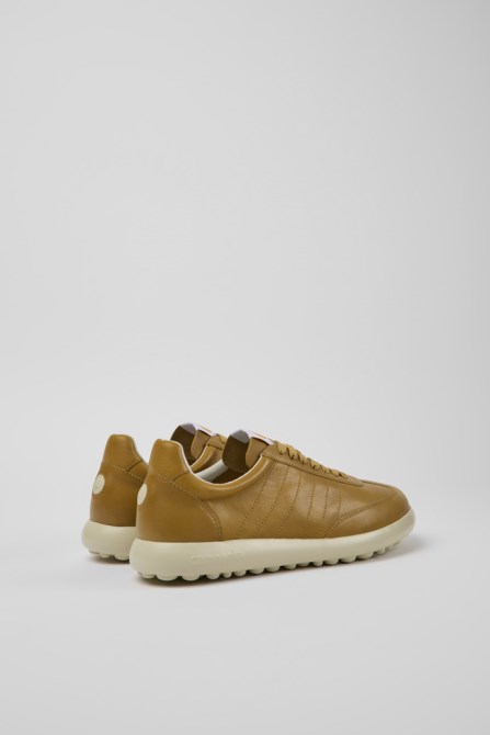 Design Pelotas Xlite Brown And Beige Leather Sneakers For Men Camper