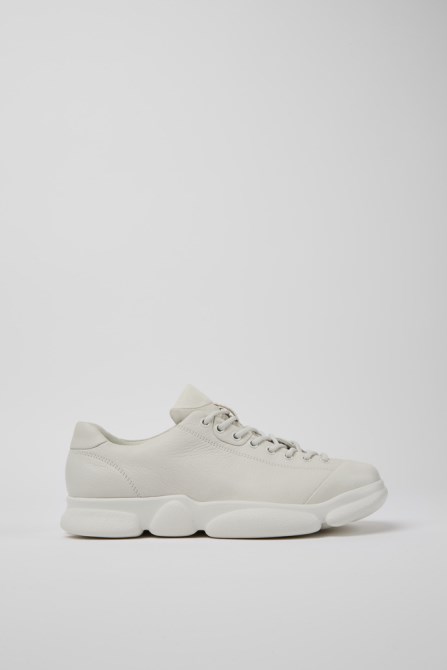 Camper Design Karst White Leather Shoes For Men