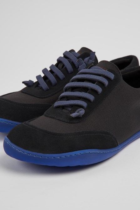 Camper Peu Black Recycled Pet And Nubuck Shoes For Men New Arrivals