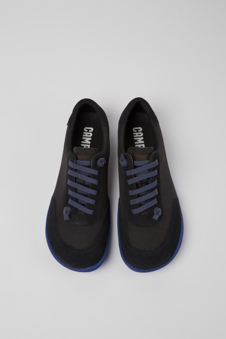 Camper Peu Black Recycled Pet And Nubuck Shoes For Men New Arrivals