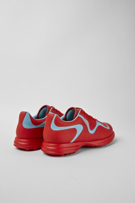 Twins Red And Turquoise Leather Lace-Up Sneakers Exclusive Camper