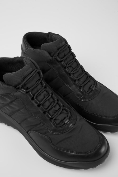 Camper Design Crclr Gore-Tex Breathable Men's Black Textile Ankle Boots