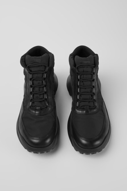 Camper Design Crclr Gore-Tex Breathable Men's Black Textile Ankle Boots