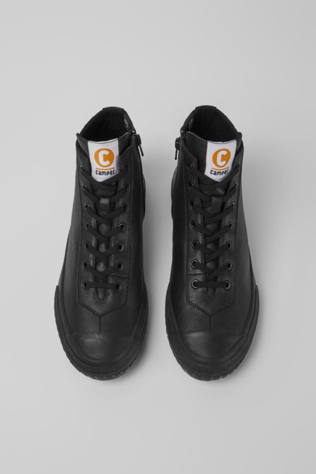 Exclusive Camper Camaleon Black Leather Boots For Men