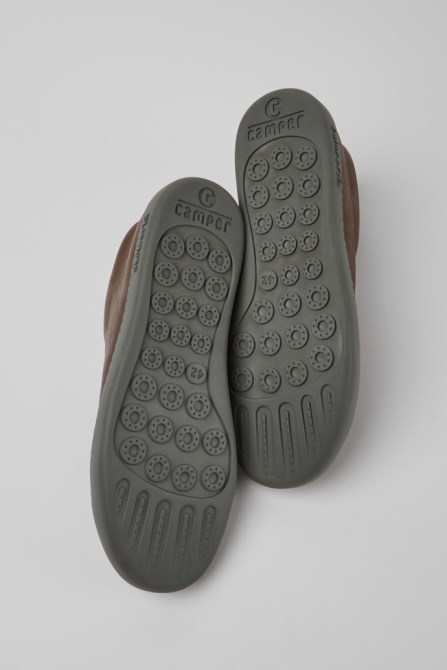 Peu Touring Brown Leather Men's Sneakers Exclusive Camper