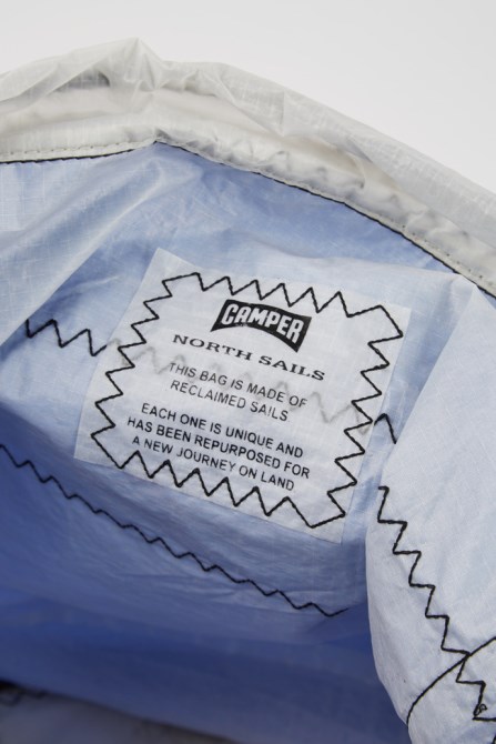 Camper X North Sails Blue And White Shopper Bag