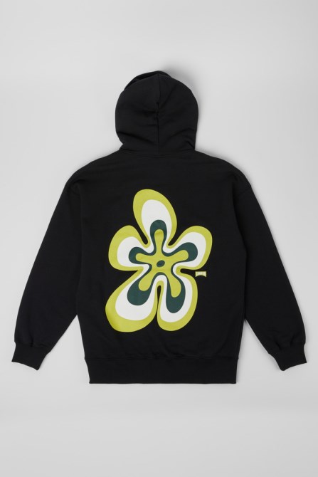 Camper Design Hoodie Black Organic Cotton Hoodie