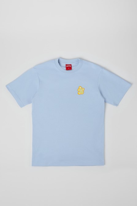 Camper T-Shirt Blue Organic Cotton T-Shirt New Arrivals