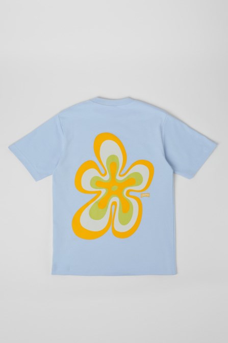 Camper T-Shirt Blue Organic Cotton T-Shirt New Arrivals