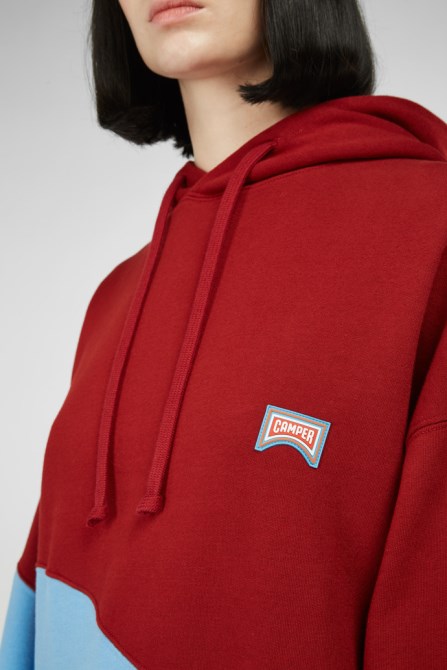 Camper Hoodie Burgundy And Blue Unisex Hoodie New Arrivals