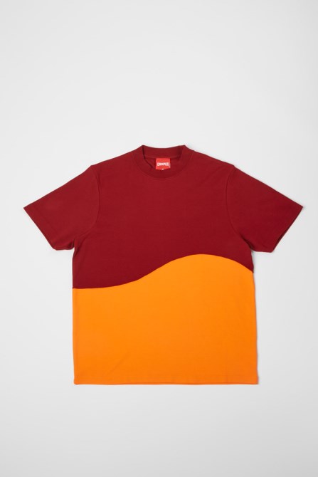 T-Shirt Burgundy And Orange Unisex T-Shirt Exclusive Camper