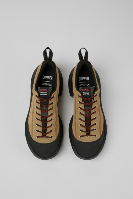 Camper Crclr Gore-Tex Beige Nubuck And Textile Sneakers For Women New Arrivals