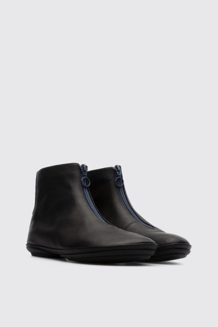 Right Black Zip Up Ankle Boot For Women Camper New Arrivals