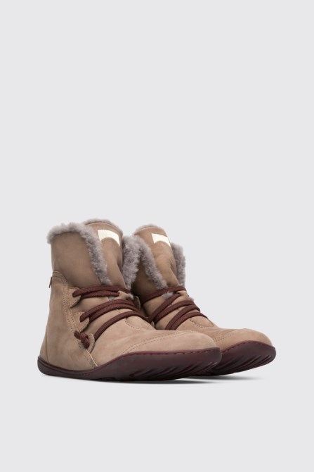 Design Peu Grey Ankle Boots For Women Camper