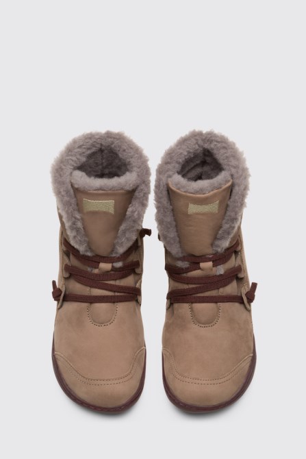 Design Peu Grey Ankle Boots For Women Camper