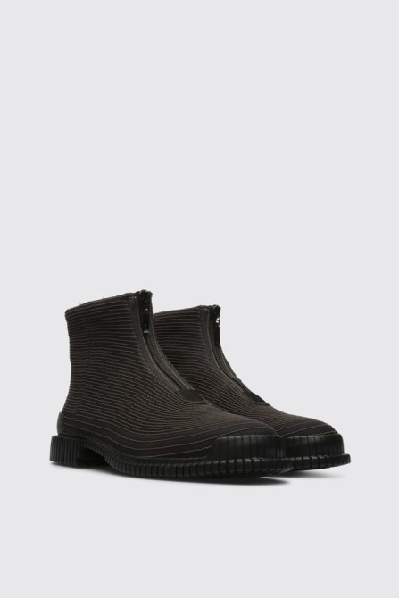 Exclusive Camper Pix Tencel Black Boot For Women With Zip