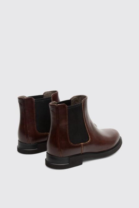 Design Iman Women's Dark Brown Ankle Boot Camper