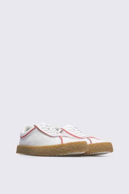 Camper Twins Men's White Lace Up Twins Shoe New Arrivals