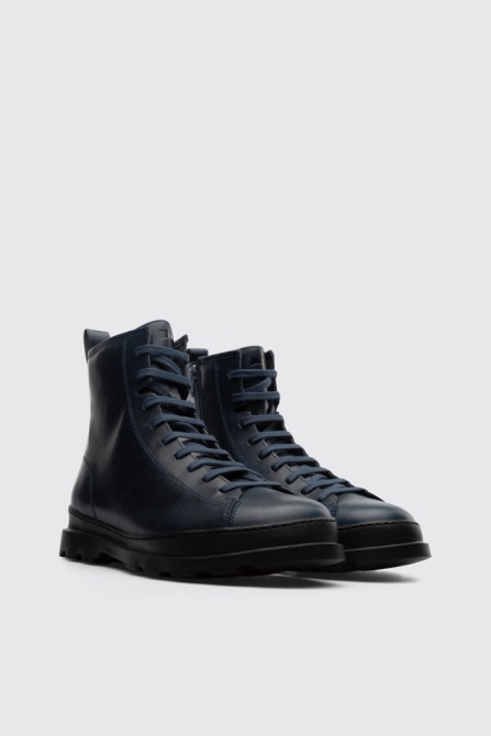 Design Brutus Blue Medium Lace Boot For Men Camper