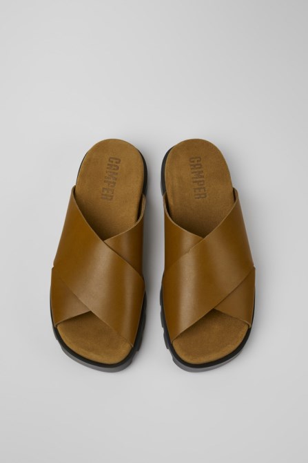 Exclusive Camper Brutus Sandal Brown Leather Sandals For Women