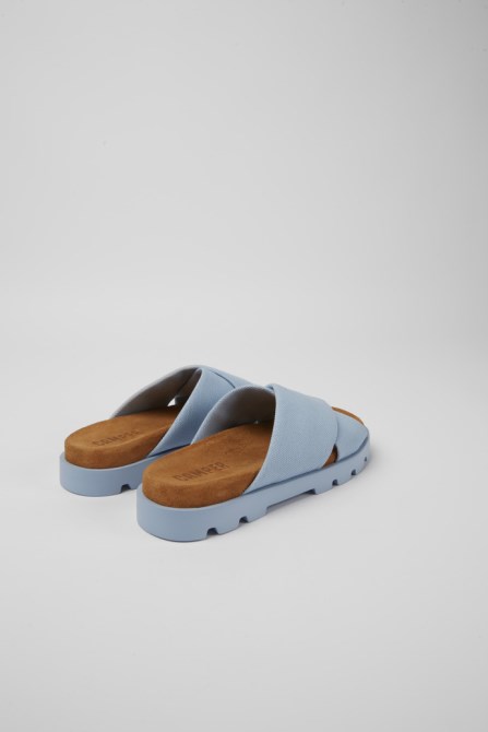 Brutus Sandal Light Blue Recycled Cotton Sandals For Women Exclusive Camper