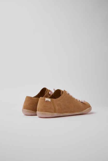 Exclusive Camper Peu Brown Leather Shoes For Women