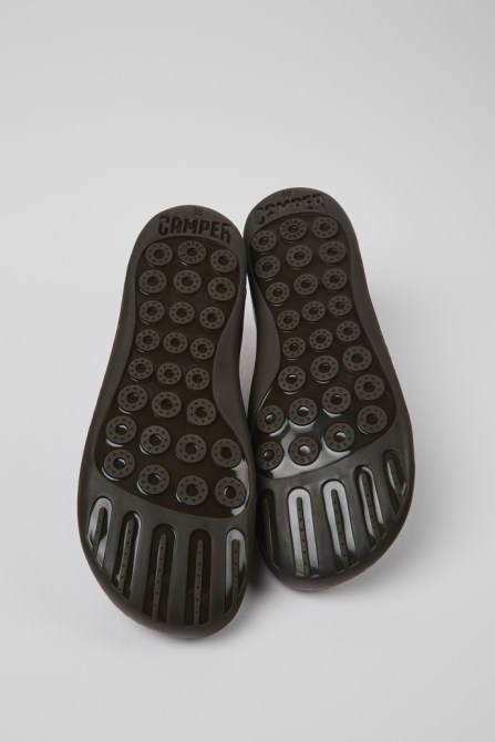 Camper Design Peu Brown Leather Shoes For Women