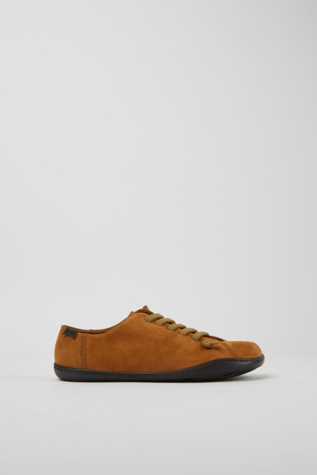 Design Peu Light Brown Nubuck Shoes For Women Camper