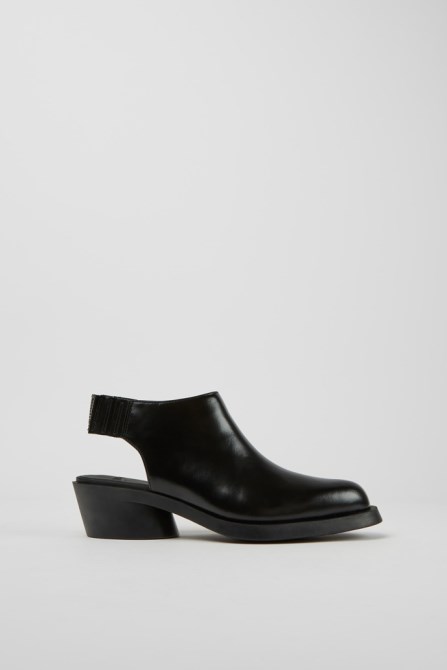 Camper Design Bonnie Black Leather Heels For Women