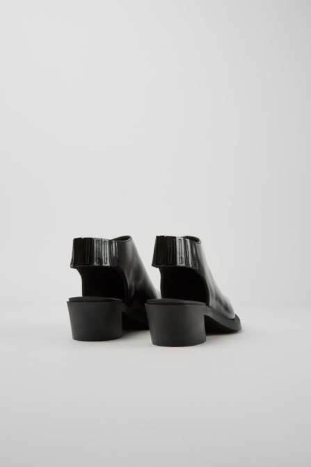 Camper Design Bonnie Black Leather Heels For Women