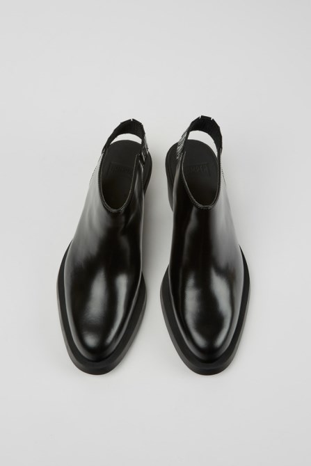 Camper Design Bonnie Black Leather Heels For Women