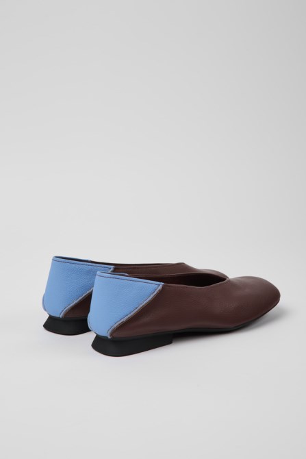 Casi Myra Burgundy And Blue Ballerina Flats For Women Camper New Arrivals