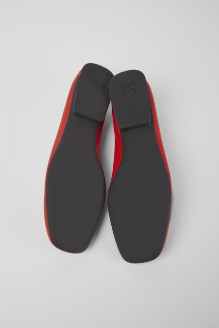 Design Casi Myra Red Ballerinas For Women Camper